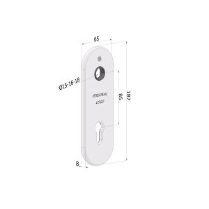 KIT PLACCA 4502 A CILINDRO ARGENTO SECUREMME