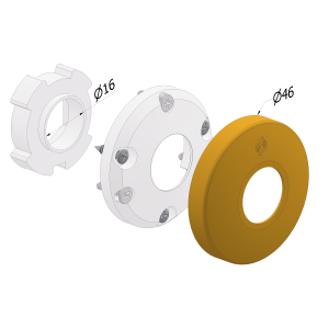 KIT ROSETTA 4746 46x10 mm IN OTTONE BRONZO 4746KOB SECUREMME