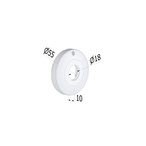 KIT ROSETTA 4752 55X10 mm IN OTTONE CROMO SAT CS 4752KCS SECUREMME
