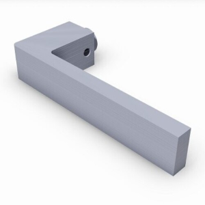 MEZZA MANIGLIA TIZIANA L.120 COLLO 16X5MM ARGENTO SECUREMME 5000XF1