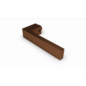 MEZZA MANIGLIA QUADRA L.95 COLLO 16X5MM Alluminio Bronzo 5005XF4 SECUR