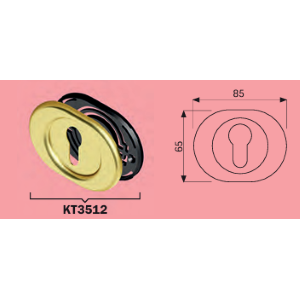 KIT MOSTR. F. CILINDRO TRASV. OTTONE GIALLO KT3512 O2 DISEC