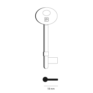 CHIAVI PATENT PASSEPARTOUT 5012 UPP1 MAPPA LUNGA NICHEL