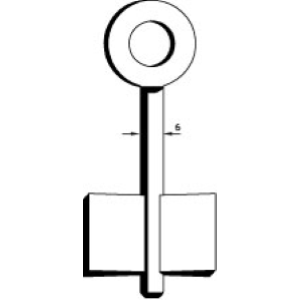 CHIAVE MASCHIO PER CASSAFORTE ERREBI