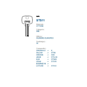 CHIAVE SPECIALI ESTERO JMA/STS-T15 ERREBI