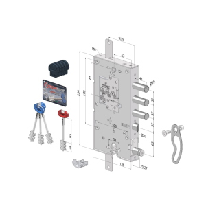 SERR. TRIPLICE 2541 DX/CR/S.3 INT. 37 3CH MULTIFUNZIONE CUORE ESTRAIBILE DM 2541DCR0337S66