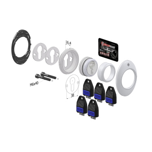 KIT PROTECTOR MecDef in acciaio inox con Forziere H18 per cil eur 46xh20