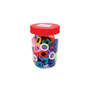 ANELLI COLORATI VUOTI CONFEZIONE 200 PZ ART.109-0200