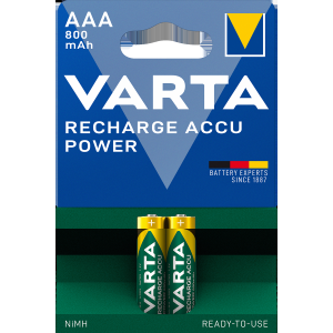 BATTERIA RECHARGE ACCU POWER AAA VARTA