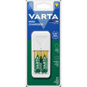 CARICA BATTERIE MINI CHARGER 57656 BLI 1 + 2X56706 ART. 57656101451 VARTA