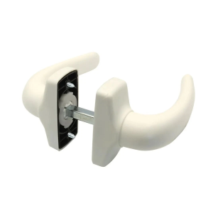 COPPIA DI MANIGLIE IN PLASTICA CON MOLLA COLORE BIANCO ART 539/B IBFM