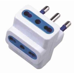 ADATTATORE MULTIPLO CON 3 PRESE BIPASSO DA 16A E269S