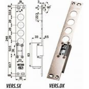 FERROGLIERA ELETTRICA 771/28 SX MOTTURA 94077S028N