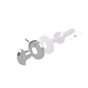 KIT MEZZALUNA C/ROSETTA D46 MM PER LIMITATORE 5030+4746+4093 SECUREMME