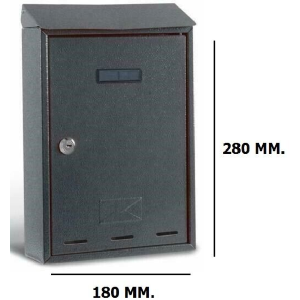 CASSETTA POSTALE AURELIA ANT. DIM LARG 180 ALT 280  PROF 70   ART 3140/0     METALPLUS